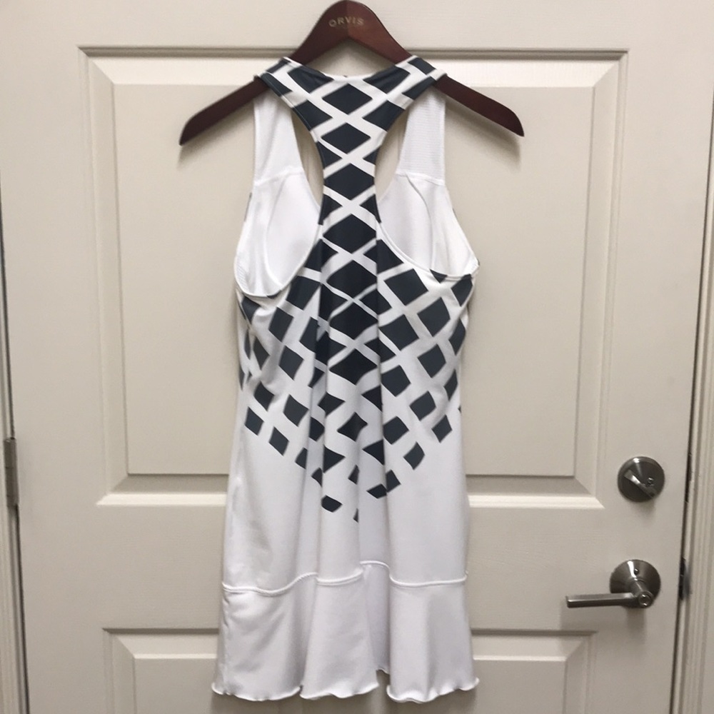 Reebok white racer back tennis dress size M